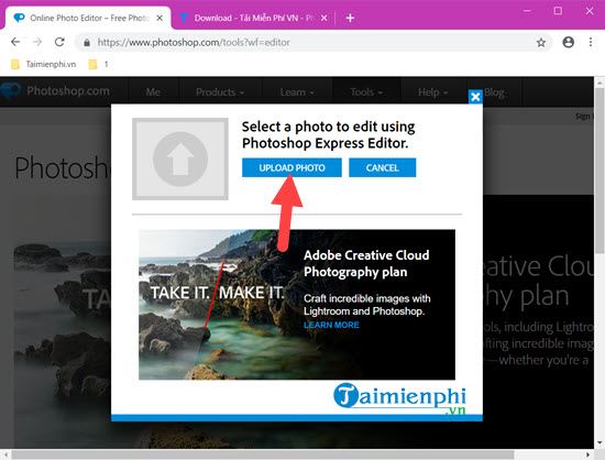 Cách sử dụng Photoshop trực tuyến, online sửa ảnh đẹp