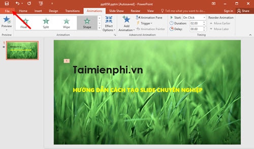 cach dung powerpoint, tao slide thuyet trinh chuyen nghiep