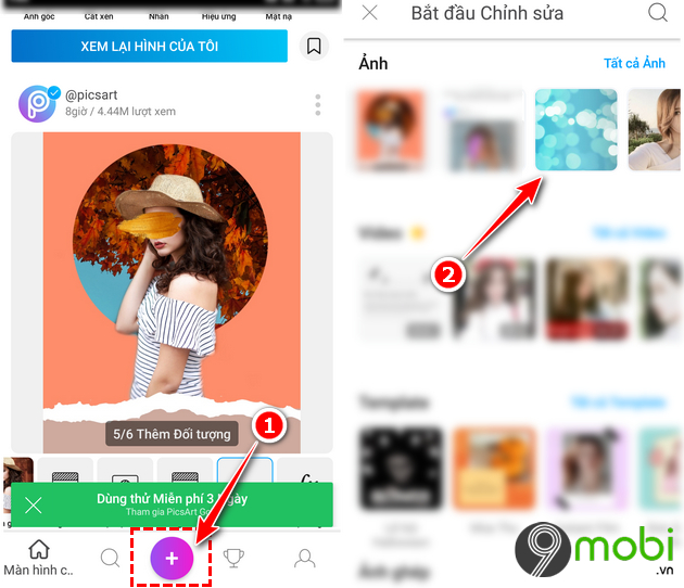 Cách xóa nền trong suốt và ghép nền cho ảnh với PicsArt