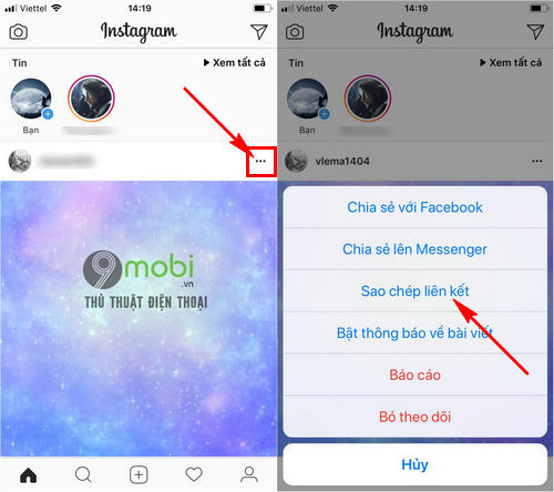 Cách tải ảnh trên Instagram trên Android iPhone