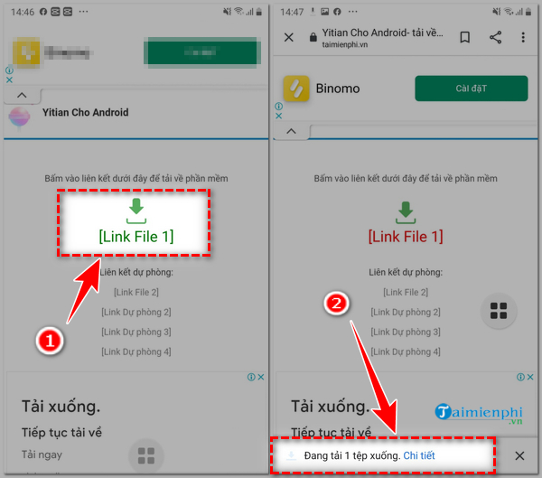 Cách tải app Yitian bản Anh, Việt, Trung