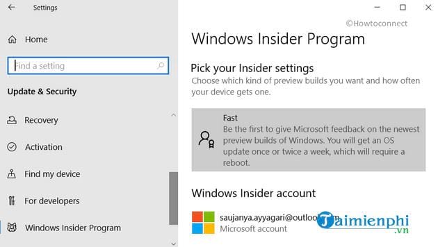 Cách tải bản Windows 10 20H2 Insider