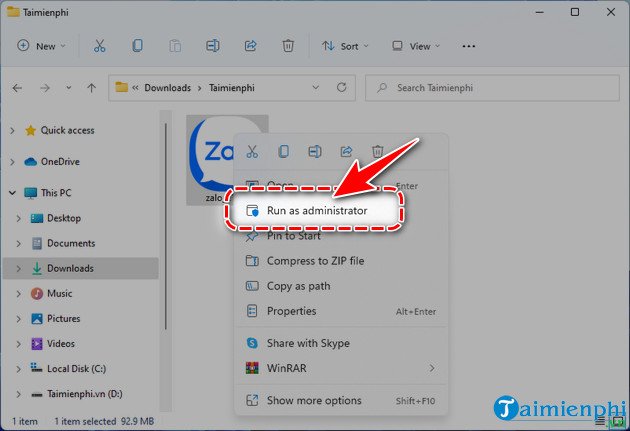 Cách cài đặt và cài đặt Zalo trên Windows 11 