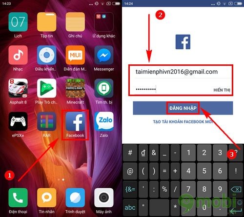 cach tai va cai facebook cho dien thoai xiaomi redmi note 4 2