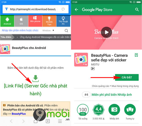 cach tai va su dung beautyplus tren dien thoai 2
