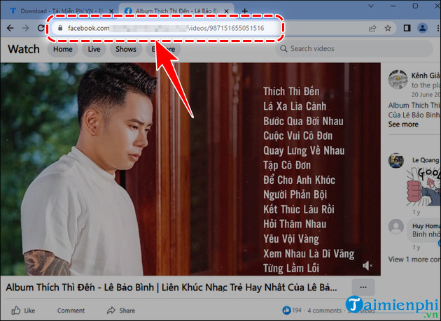 cach tai video facebook thanh mp3 tren pc