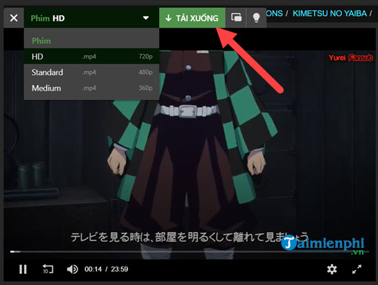Cách tải video trên Anime47 về máy tính