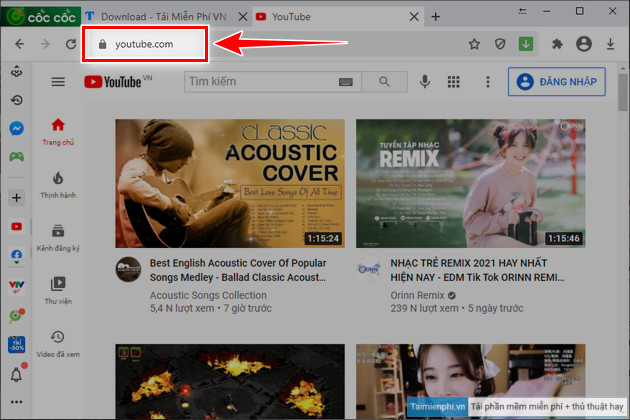 cach tai video youtube full hd 1080 tren coc coc 2