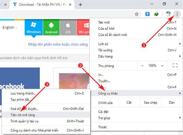 Cách tải xuống tiện ích mở rộng, addon đã cài trên Chrome