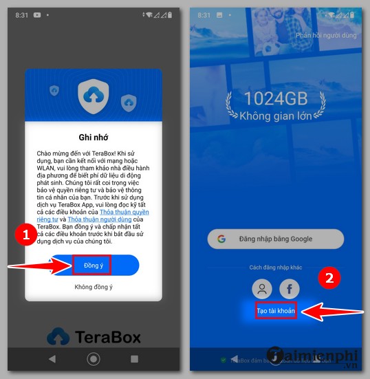 Cách sử dụng TeraBox