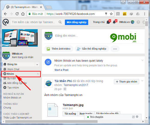 cach tao tai lieu nhom tren facebook at work 2