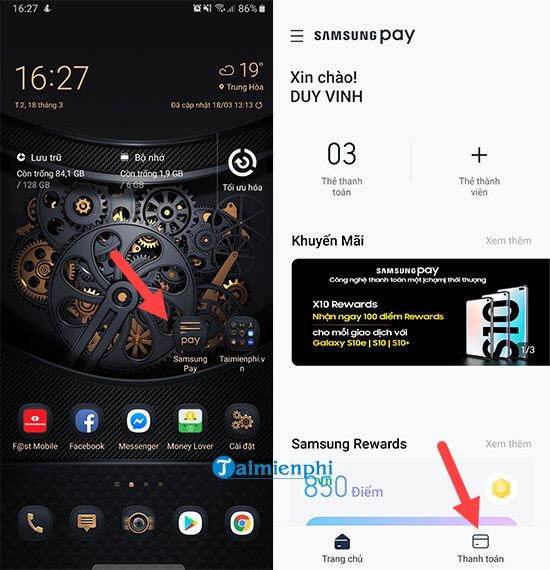cach thanh toan mua hang bang samsung pay 2