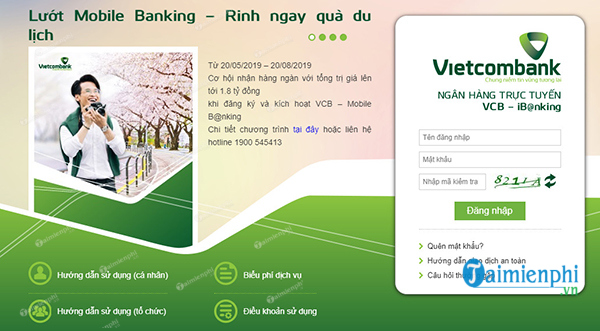 cach thay doi so tk mac dinh mobile banking cua vietcombank 2