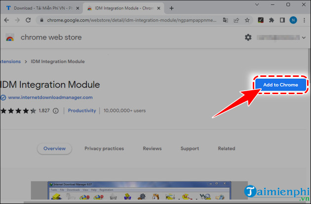 cach them idm vao trinh duyet chrome