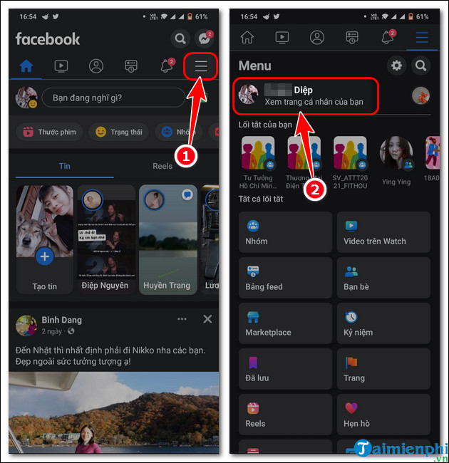 cach them link instagram vao facebook tren pc