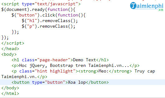 Cách thêm và xóa các lớp CSS bằng jQuery