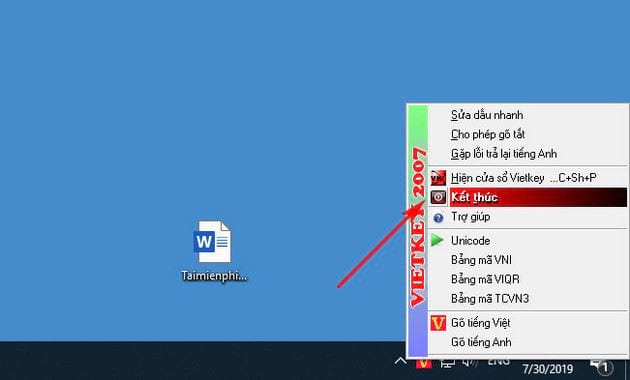 cach thoat vietkey tren may tinh 2