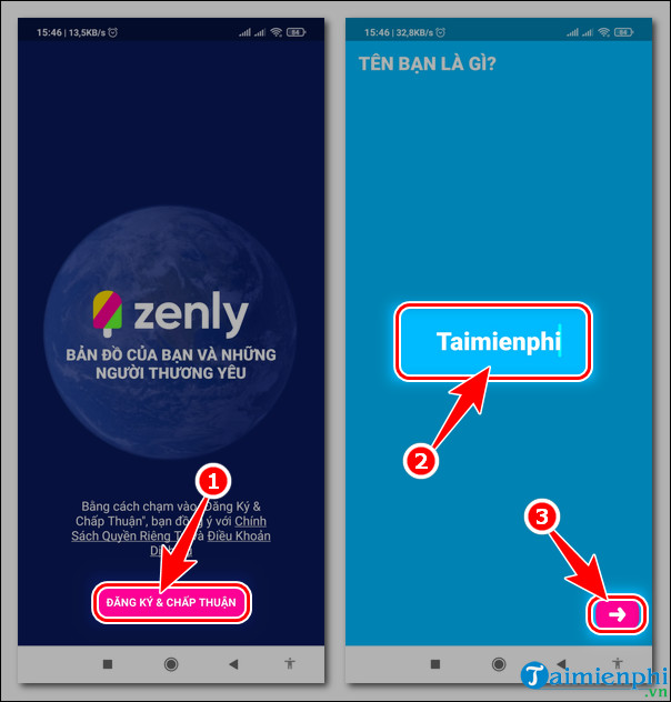 cach tim ban be tren zenly Android