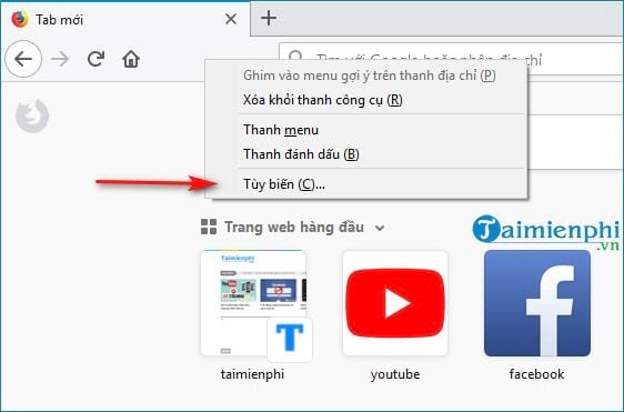 Cách tùy biến giao diện Firefox