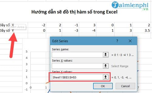 cach ve do thi ham so trong excel