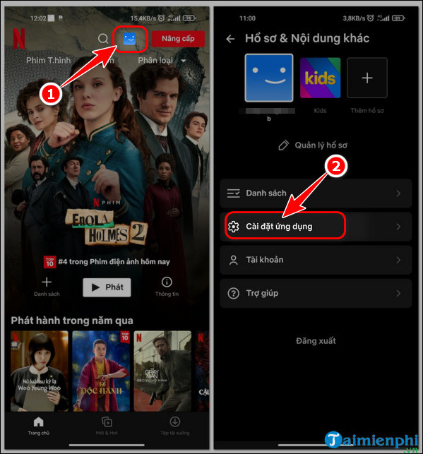 cach xem phim netflix chat luong cao tren Android