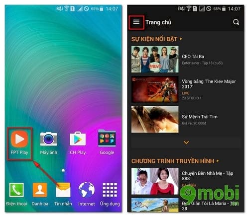 cach xem tivi tren dien thoai samsung galaxy s8 2