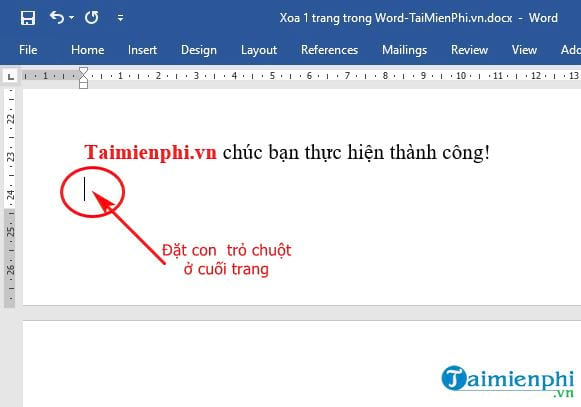 Cách xóa 1 trang trong Word