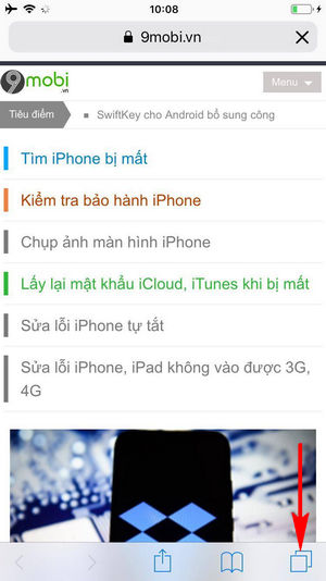 cach xoa cac tab cung ten tren safari iphone 2