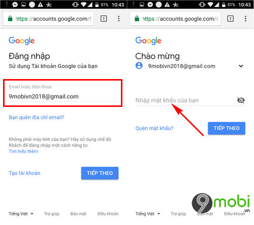 how to clean the list of three Trung on gmail 2