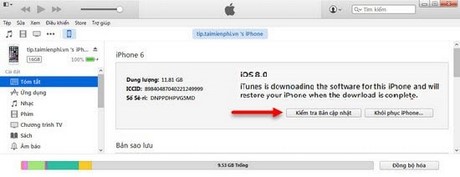 Cài iOS 9 qua iTunes cho iPhone, iPad