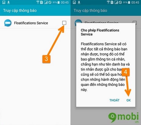 floatificationsthong bao tren android