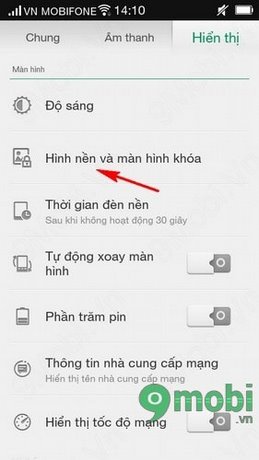 Đổi hình nền: \