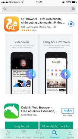 cai uc brower cho iphone