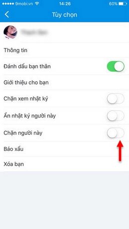 chan ban zalo