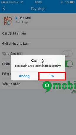 chan page gui tin nhan zalo
