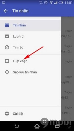 chặn tin nhắn spam chan tin nhan spam