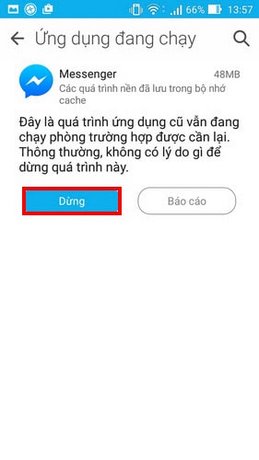 chan app android chay ngam