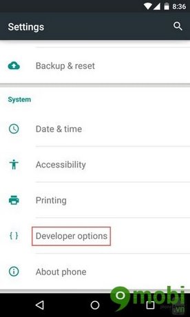 Cách chuyển màn hình sang màu đen trắng trên Android 5.0