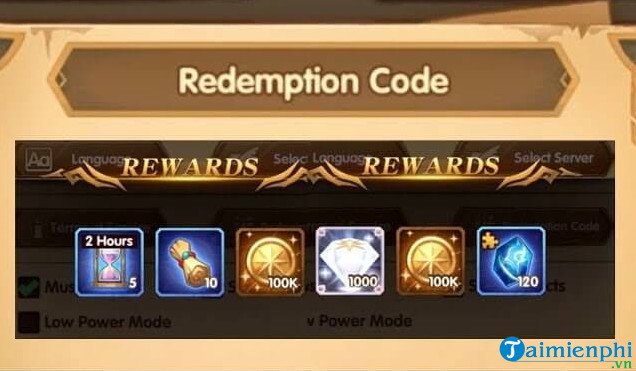 giftcode dau truong afk arena thang 9 2020