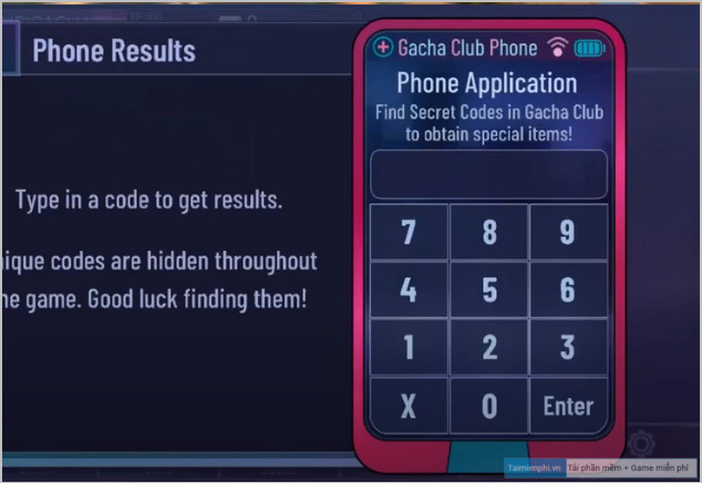 how to enter code gacha club