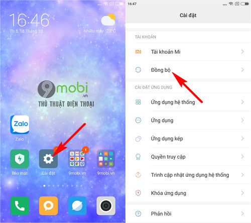 copy danh ba tu android sang bphone 3 2