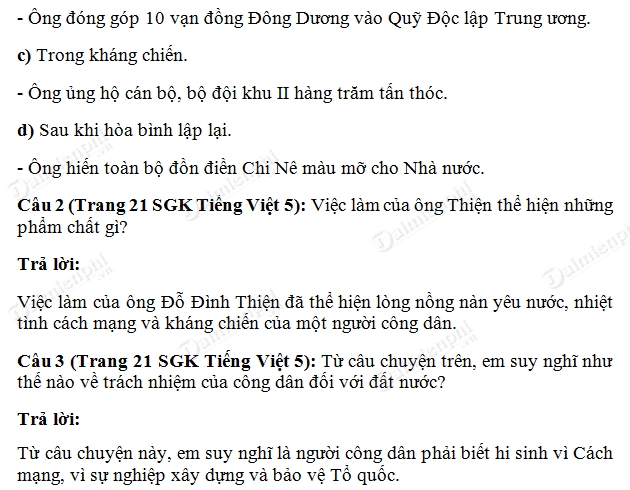 Soạn Tiếng Việt lớp 5 - Soạn bài Người tài trợ đặc biệt của Cách mạng
