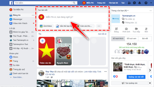 Đăng bài trên Facebook, post bài lên Facebook cá nhân