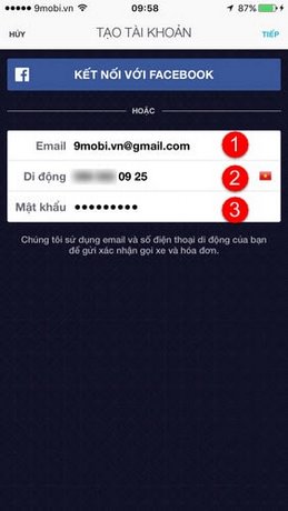 tao tai khoan uber