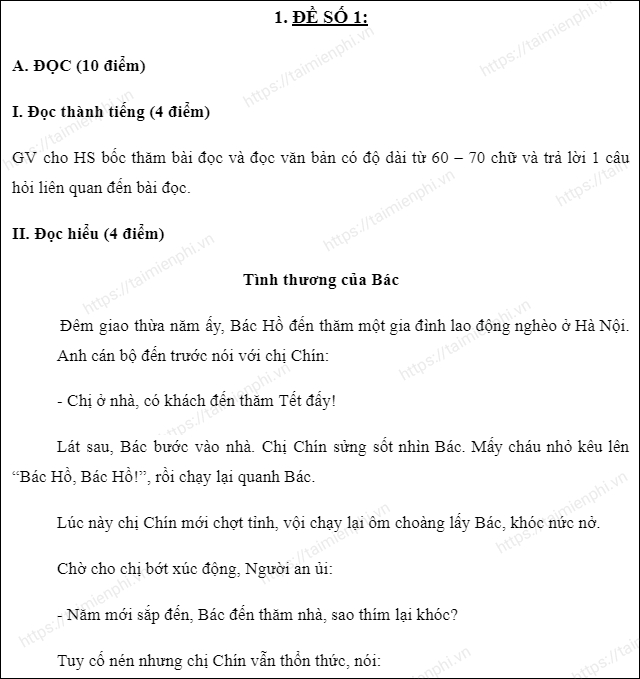 2 tiết học kì 2 Tiếng Việt