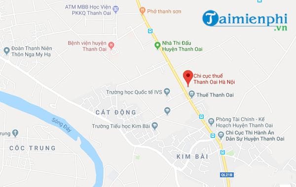 Địa chỉ chi cục thuế Huyện Thanh Oai, thời gian làm việc