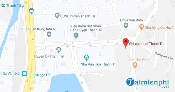Địa chỉ chi cục thuế Huyện Thanh Trì, Số 9, ngõ 405 Ngọc Hồi, Thanh Trì, Hà Nội 1