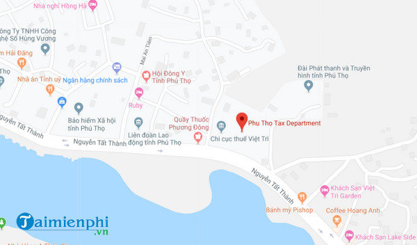 Địa chỉ chi cục thuế tỉnh Phú Thọ