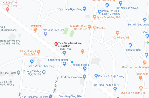 Địa chỉ chi cục thuế tỉnh Tiền Giang