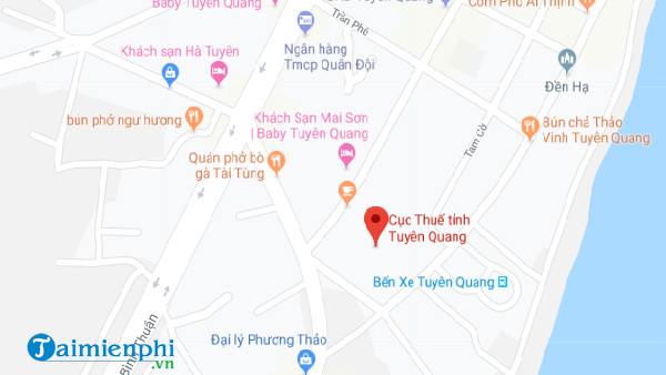 Địa chỉ chi cục thuế tỉnh Tuyên Quang